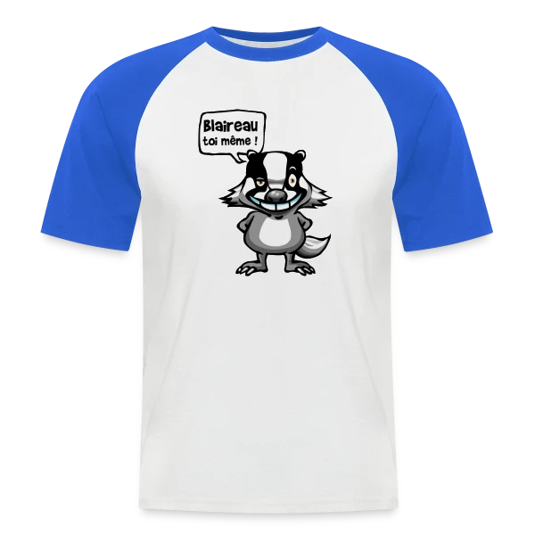 Le Blaireau Rigolo sur T-shirt baseball manches courtes Homme