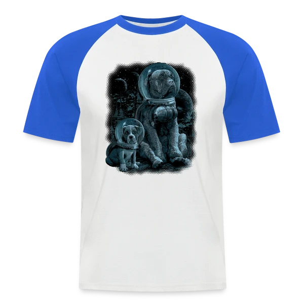 Nostalgie Cosmique : Explorateur des Étoiles sur T-shirt baseball manches courtes Homme