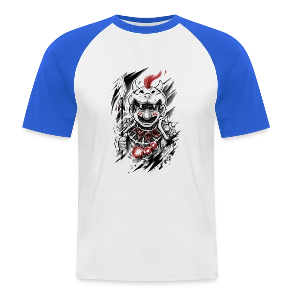 Guerrier Crâne Sauvage sur T-shirt baseball manches courtes Homme