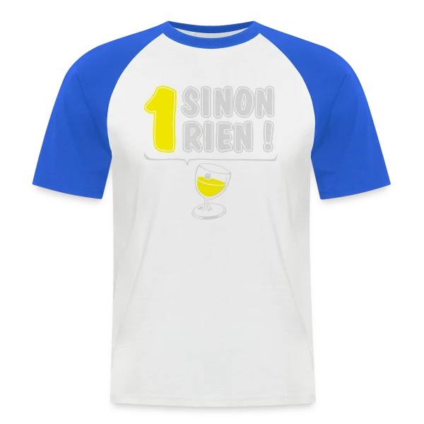 Un Jaune ou Rien sur T-shirt baseball manches courtes Homme