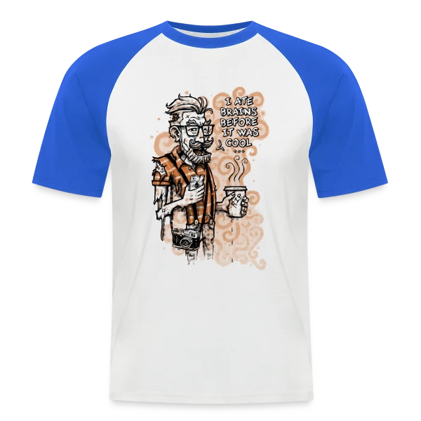 Hipster Zombie : Le Style Avant l'Heure sur T-shirt baseball manches courtes Homme