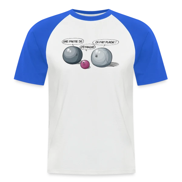 L'Esprit de la Pétanque : Jeu et Convivialité sur T-shirt baseball manches courtes Homme