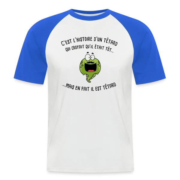Le Têtard Blagueur sur T-shirt baseball manches courtes Homme