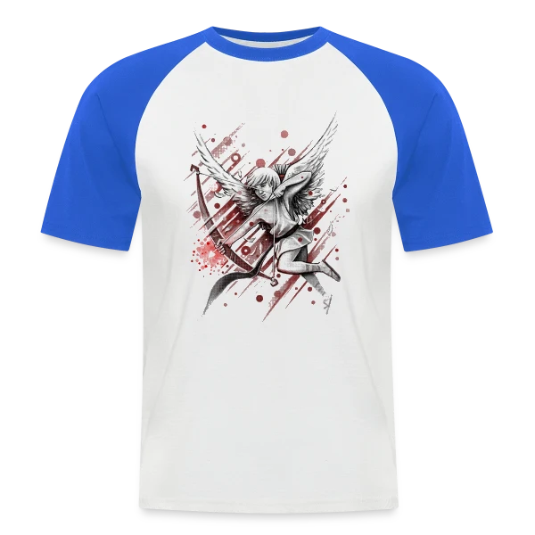 Cupidon, la Flèche d'Amour sur T-shirt baseball manches courtes Homme