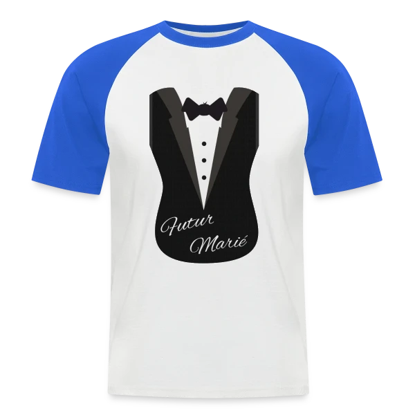 EVG : Le Futur Marié - Humour Garanti ! sur T-shirt baseball manches courtes Homme