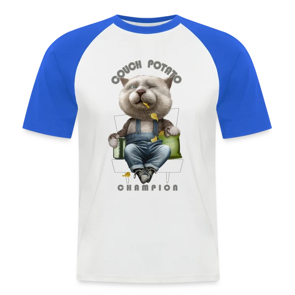 Roi du Canapé sur T-shirt baseball manches courtes Homme