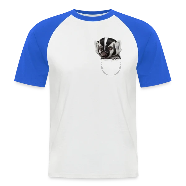 Blaireau de Poche Caché sur T-shirt baseball manches courtes Homme