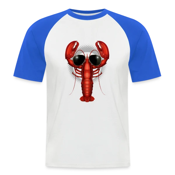 Homard Stylé sur T-shirt baseball manches courtes Homme