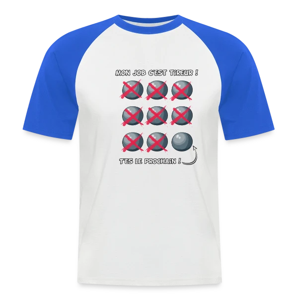 Profession Tireur : Précision et Passion sur T-shirt baseball manches courtes Homme