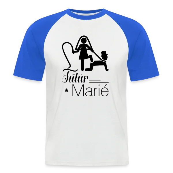 "Futur Marié" : Prêt pour le Grand Jour sur T-shirt baseball manches courtes Homme