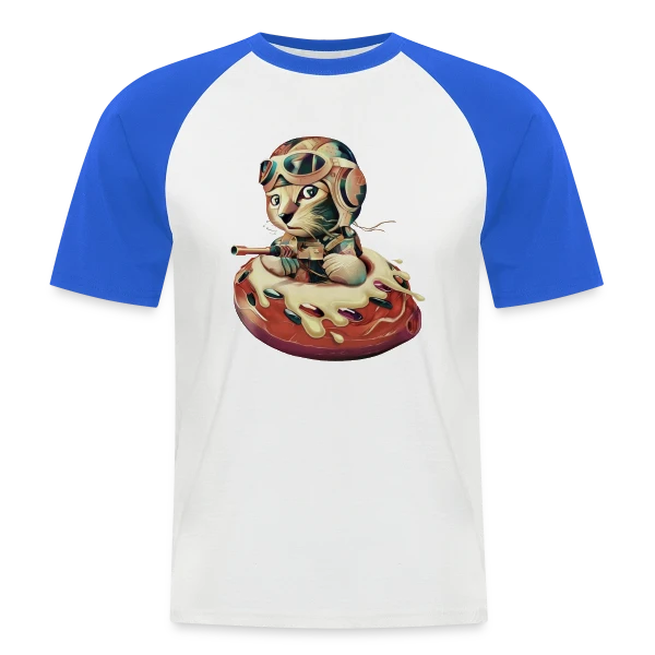 Donut Fighter sur T-shirt baseball manches courtes Homme