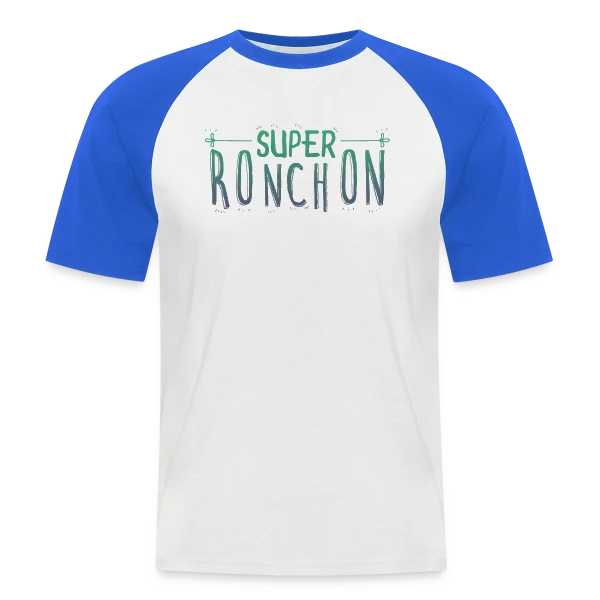 Le Super Ronchon Vert sur T-shirt baseball manches courtes Homme