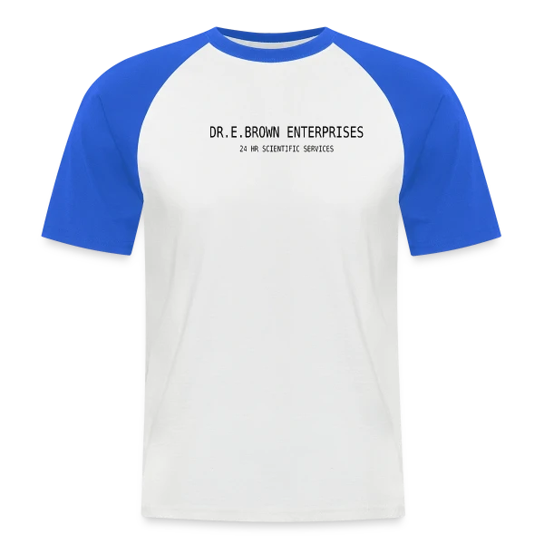 Dr. Brown : Architecte du Temps sur T-shirt baseball manches courtes Homme