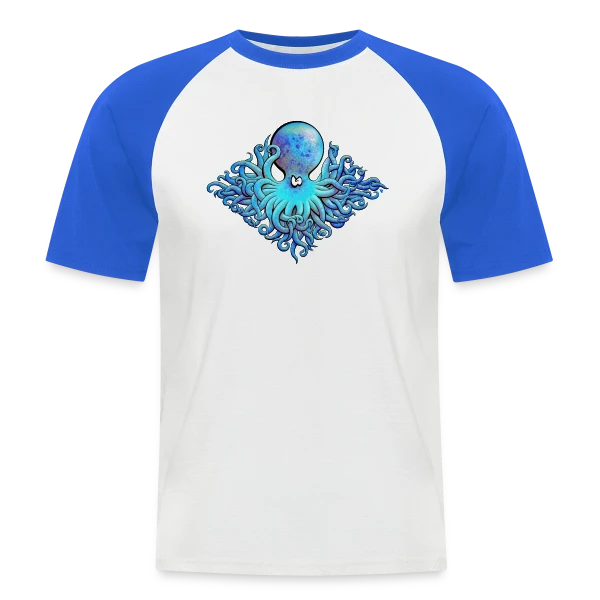 Poulpe 51 Tentacules sur T-shirt baseball manches courtes Homme