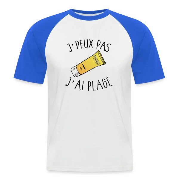 J'peux Pas J'ai Plage sur T-shirt baseball manches courtes Homme