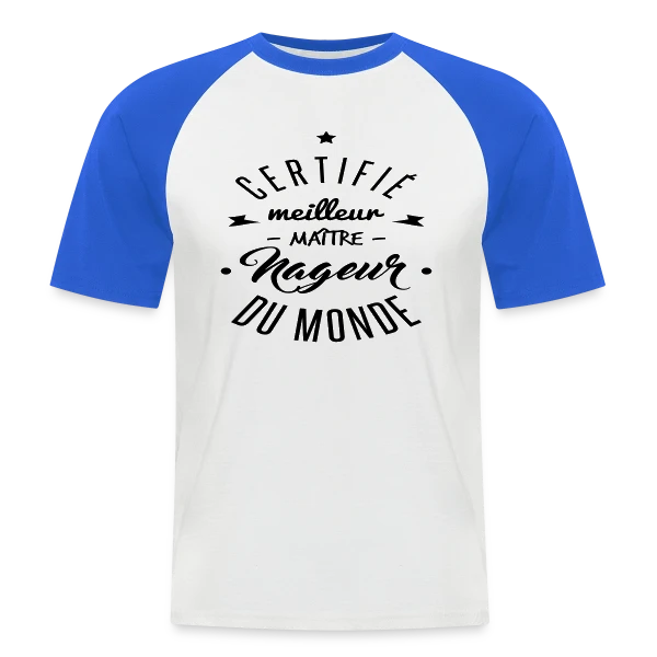 Le Meilleur Maître-Nageur sur T-shirt baseball manches courtes Homme