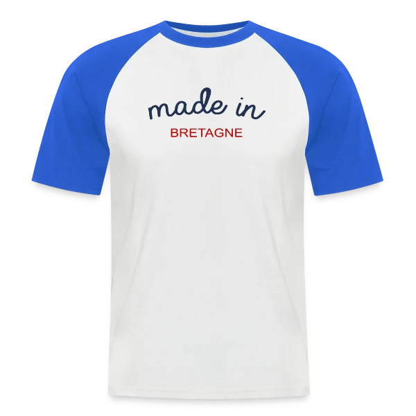 Made in Bretagne: L'Authentique Fierté Bretonne sur T-shirt baseball manches courtes Homme