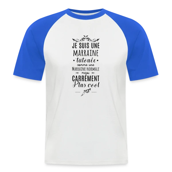 Marraine Tatouée : L'Icône Stylée de la Famille sur T-shirt baseball manches courtes Homme