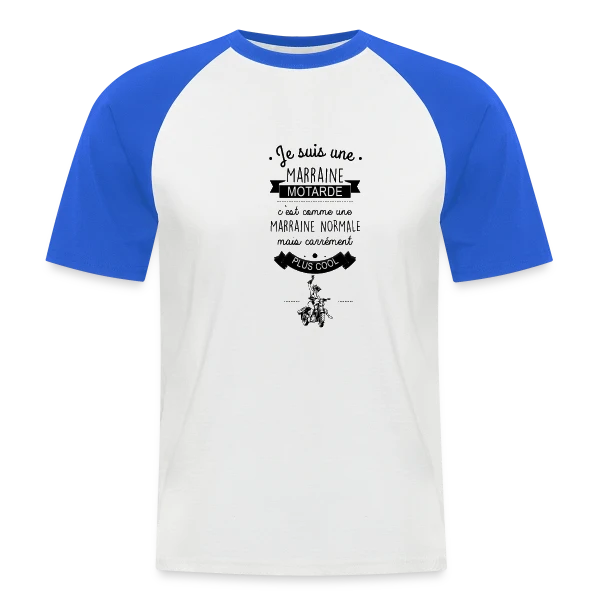 Marraine Motarde sur T-shirt baseball manches courtes Homme