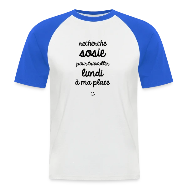 Alerte Sosie : Appel à Témoins sur T-shirt baseball manches courtes Homme