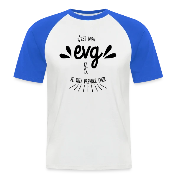 C'est Mon EVG Humour sur T-shirt baseball manches courtes Homme