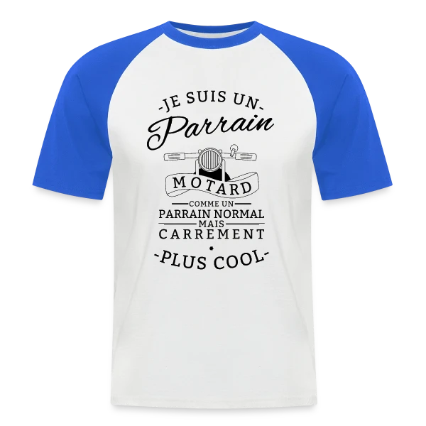 Parrain Motard : Le Plus Cool sur T-shirt baseball manches courtes Homme