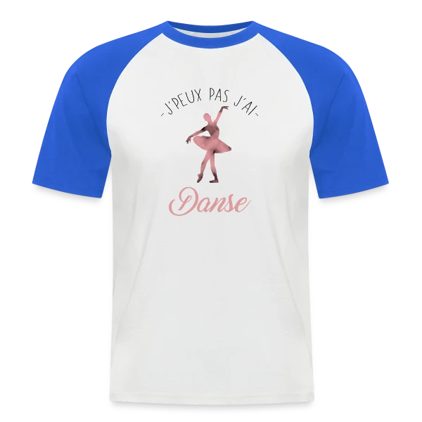J'peux pas j'ai Danse sur T-shirt baseball manches courtes Homme