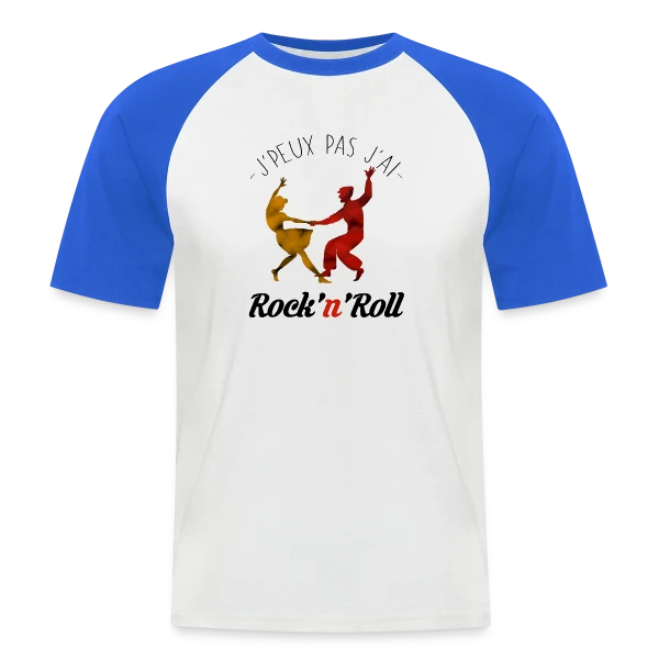 J'peux pas, j'ai Rock sur T-shirt baseball manches courtes Homme