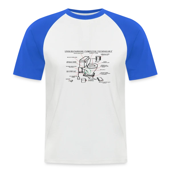 La Technologie Expliquée avec Humour sur T-shirt baseball manches courtes Homme
