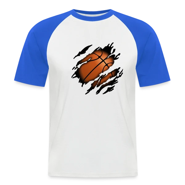 Le Basketball en Moi - Esprit Sportif sur T-shirt baseball manches courtes Homme