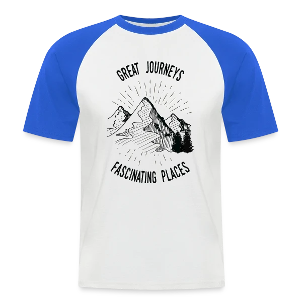 Grandes Aventures Montagneuses sur T-shirt baseball manches courtes Homme