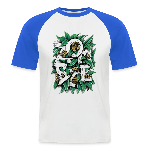 ZOMBIE : Les Griffes Végétales sur T-shirt baseball manches courtes Homme