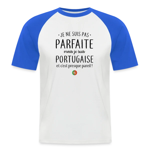 Pas Parfaite, Juste Italienne ! sur T-shirt baseball manches courtes Homme