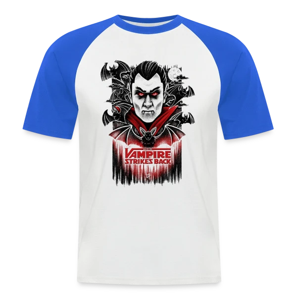 Le Retour du Vampire V2 sur T-shirt baseball manches courtes Homme