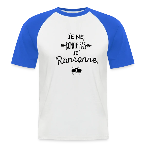 Je Ronronne sur T-shirt baseball manches courtes Homme