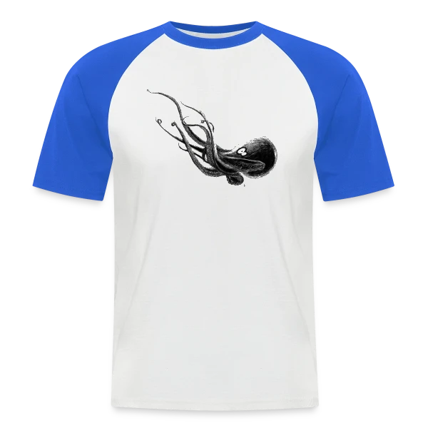Octopoulpe sur T-shirt baseball manches courtes Homme