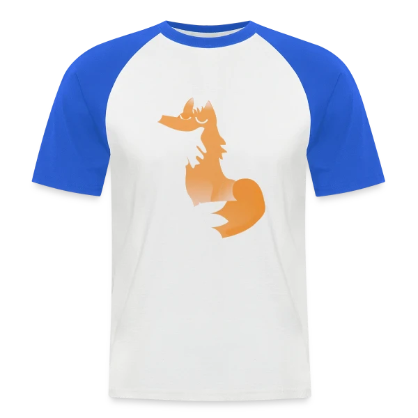 Renard Zen Élégant sur T-shirt baseball manches courtes Homme