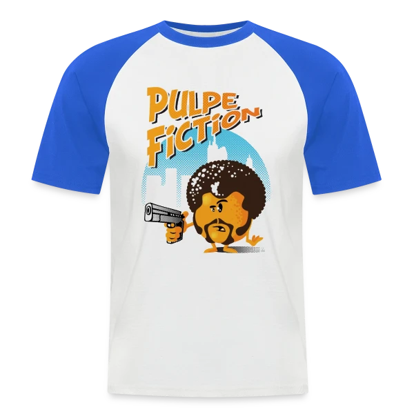 Pulp Fiction Réinterprété : L'Hommage Culte sur T-shirt baseball manches courtes Homme