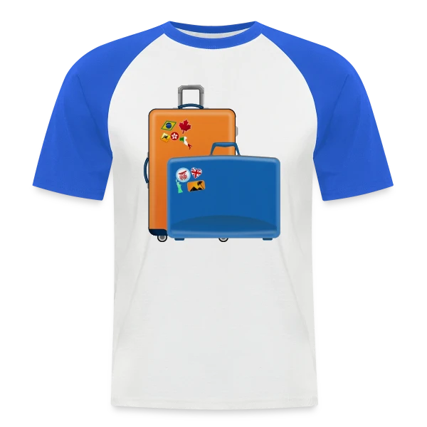Valises du Monde Entier sur T-shirt baseball manches courtes Homme