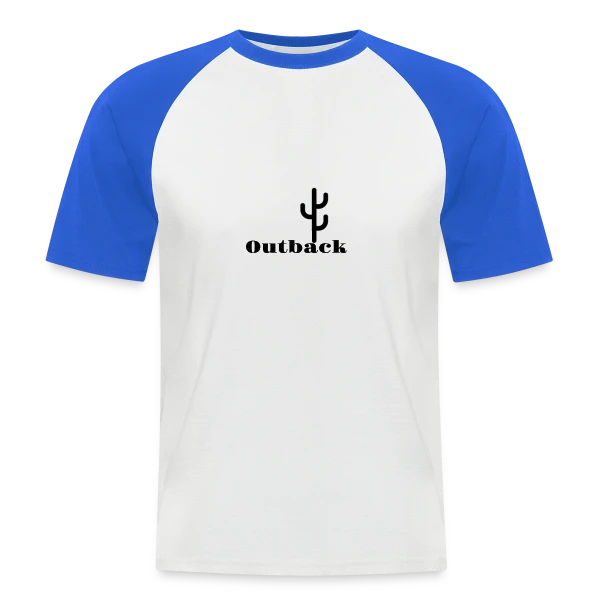 Outback Cactus Désert sur T-shirt baseball manches courtes Homme
