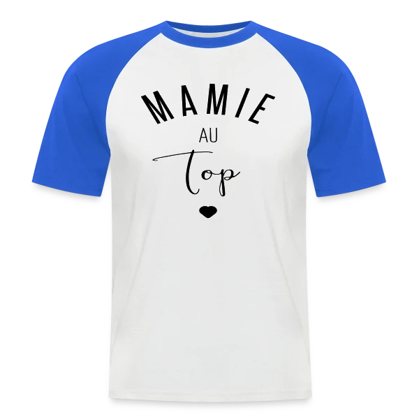 Super Mamie sur T-shirt baseball manches courtes Homme