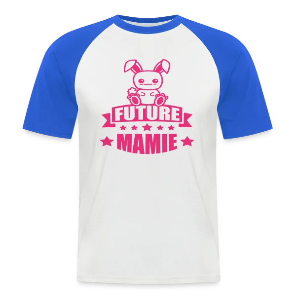 Future Mamie : Annonce de Bonheur Imminent sur T-shirt baseball manches courtes Homme