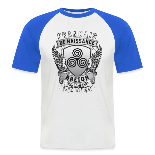 Breton par la Grâce de Dieu sur T-shirt baseball manches courtes Homme