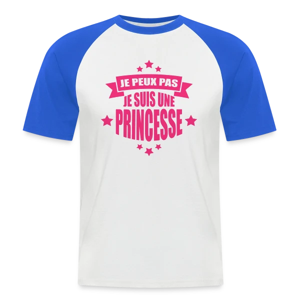Désolée, Je Suis Princesse : Humour Royal au Quotidien sur T-shirt baseball manches courtes Homme