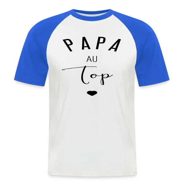 PAPA AU TOP sur T-shirt baseball manches courtes Homme