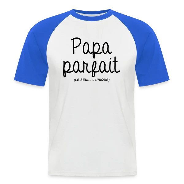 Papa Parfait sur T-shirt baseball manches courtes Homme