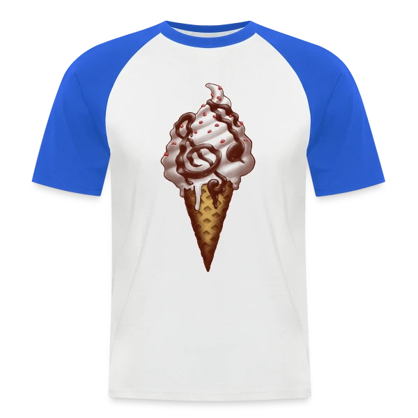 Mélodie Glacée sur T-shirt baseball manches courtes Homme
