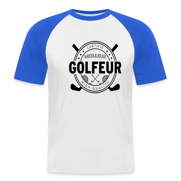 Le Super Golfeur - Cadeau Idéal Passion Golf sur T-shirt baseball manches courtes Homme