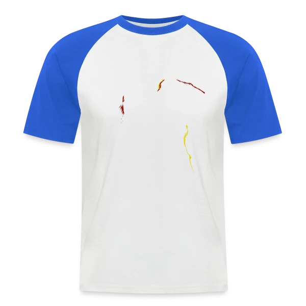 Silhouette Cavalière Abstraite sur T-shirt baseball manches courtes Homme