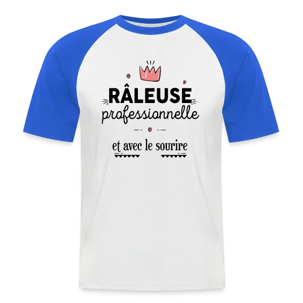 Râleuse Professionnelle sur T-shirt baseball manches courtes Homme